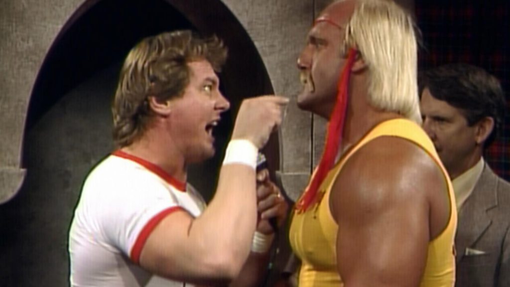 Hulk Hogan and Roddy Piper in the ring