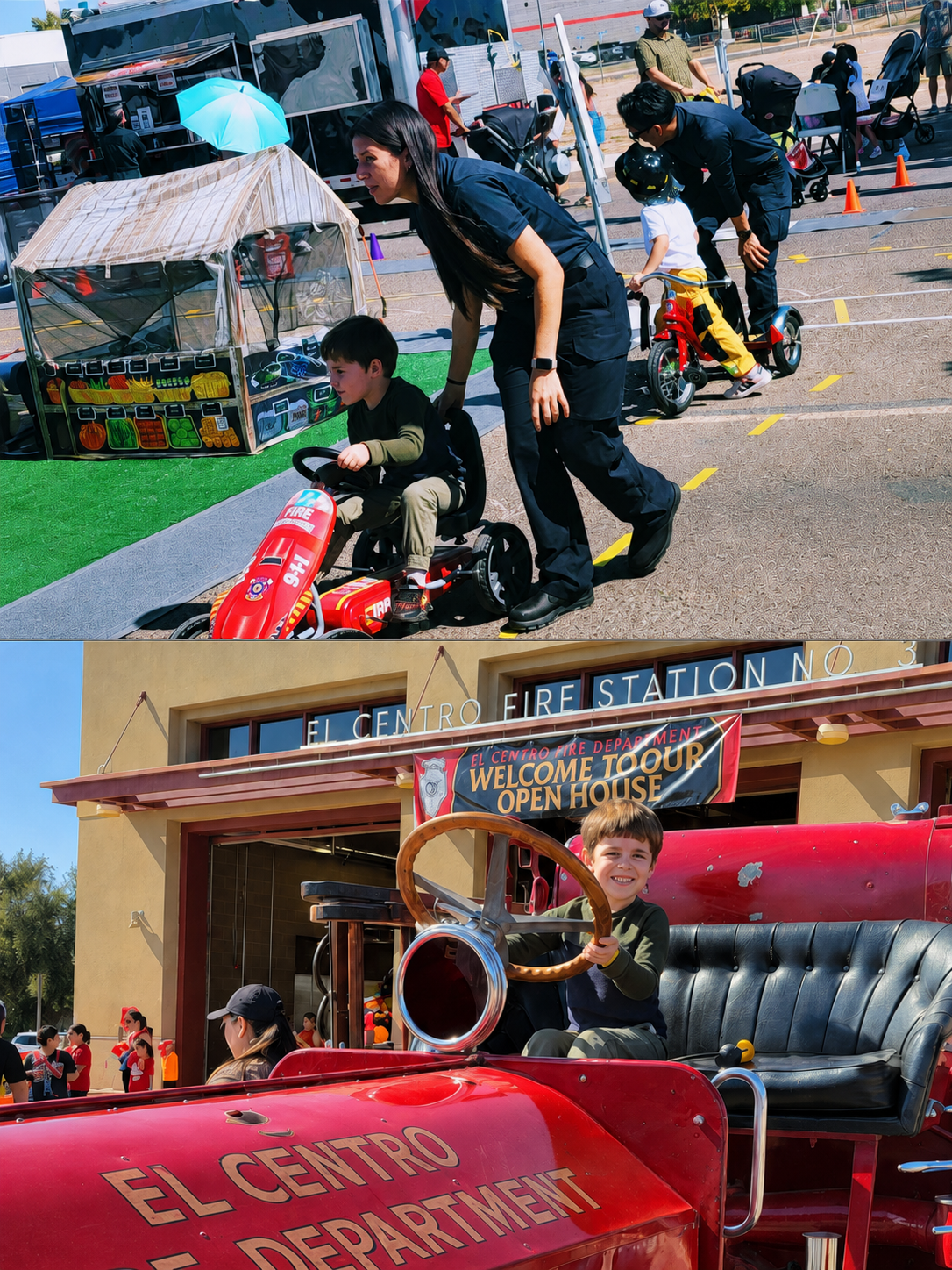 old glory, open doors, and one curious kid: a morning at el centro’s fire station