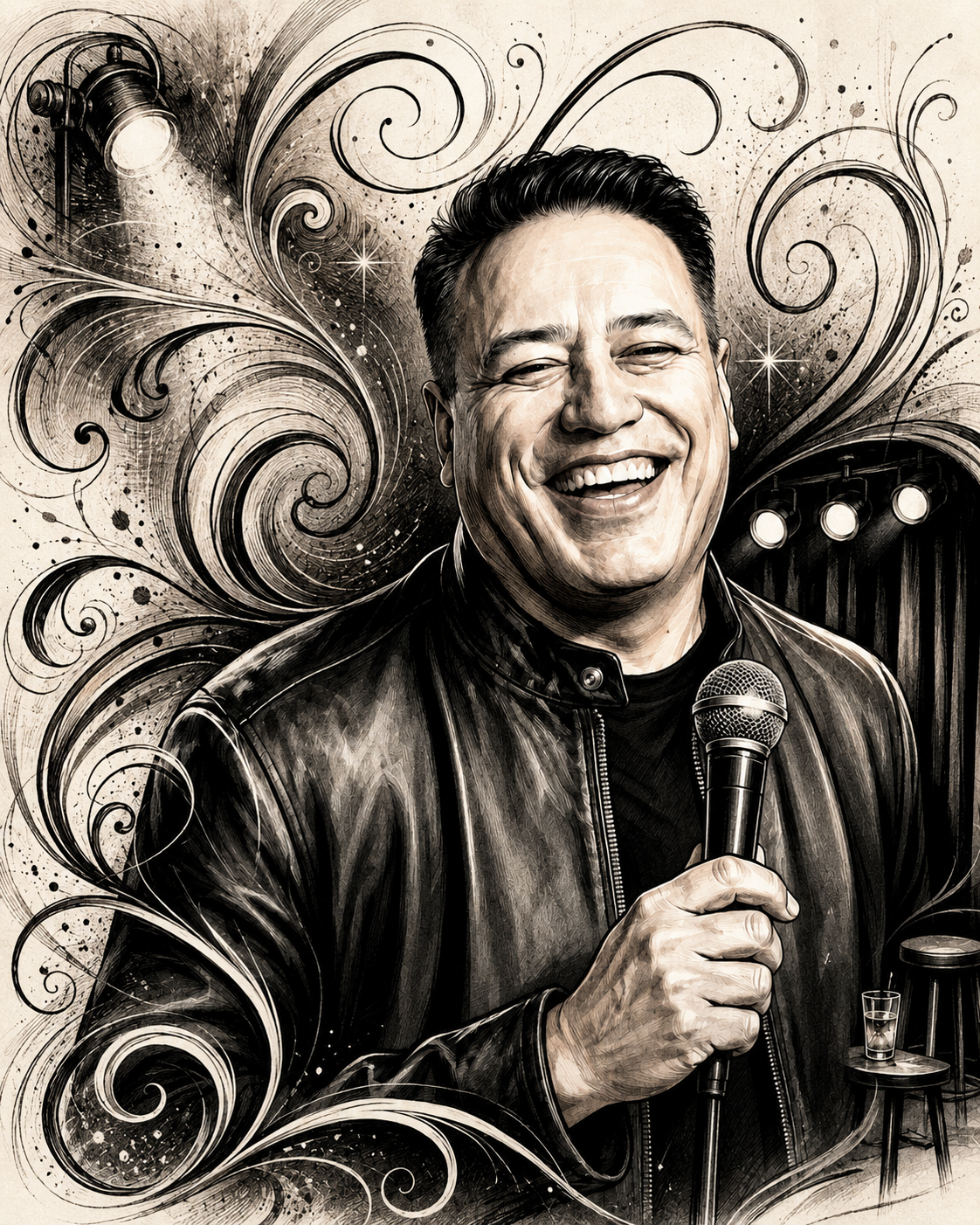 big city life, small-town heart: comedian willie barcena makes cathartic comeback in heber