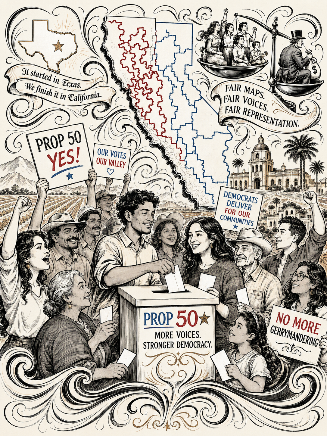 to be or not to be: prop 50 spurs record voter turnout prompting hope for local dems